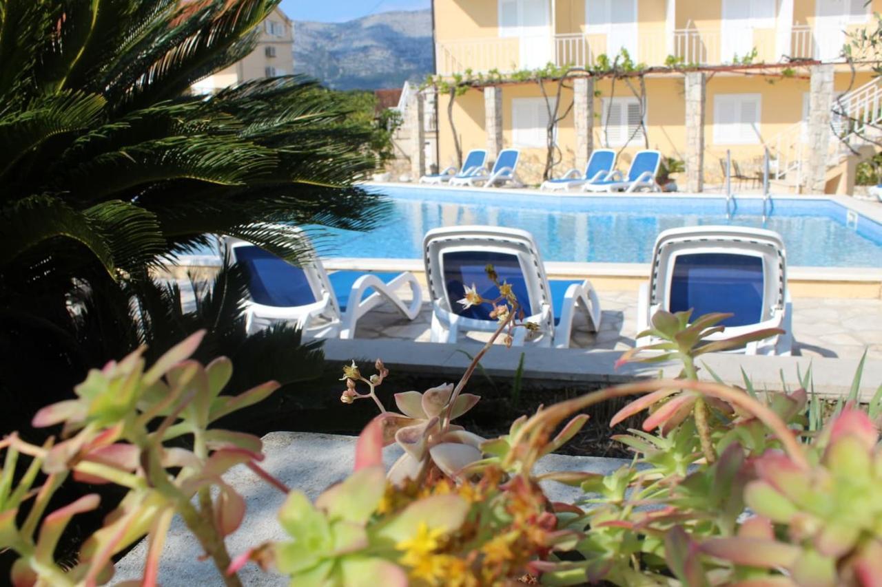 Spacious Bedroom For Two With Pool View - Pansion Hajduk Korčula Eksteriør billede